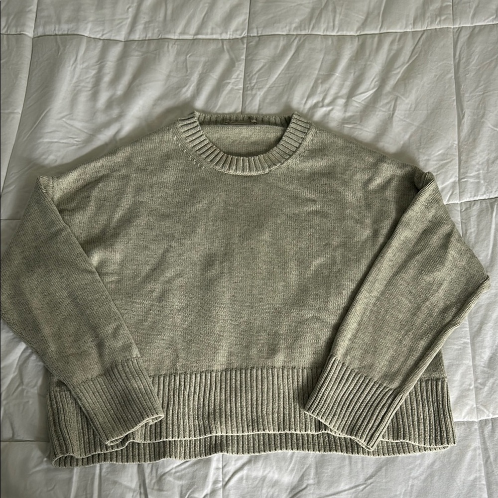 Everlane Gray Women's Crew Neck Sweater